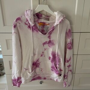Aviator Nation pink Tie-Dye Hoodie
